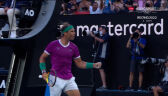 Fantastyczna gra Nadala przy siatce w 1. secie finału Australian Open