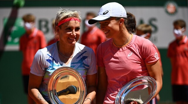 Roland Garros 2021. Iga Šwietik după ce a pierdut finala de dublu feminin la Openul Franței din 2021