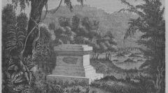 Grób Mouhota w 1873 roku. Podróżnik zmarł na malarię w dżunglach dawnego Angkoru