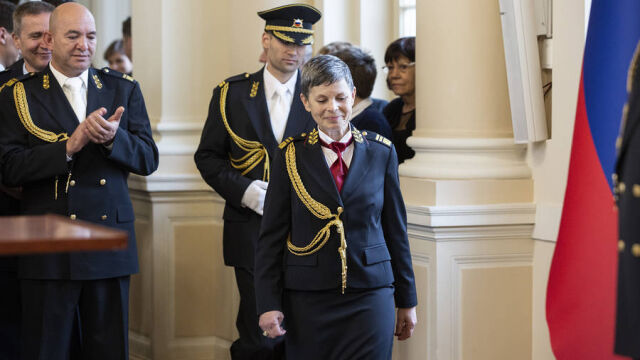 The only woman at the head of the NATO army