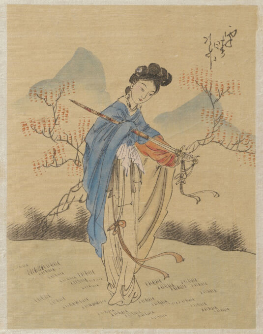 Kobieta z mieczem na tle krajobrazu. Sztuka orientalna w warszawskim Muzeum Narodowym 