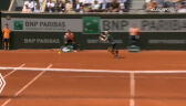 Fantastyczne zagranie Ruuda w 5. gemie 2. seta finału Roland Garros