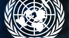 Logo ONZ i zaznaczona Madaja. Tak aktywiści apelowali o pomoc