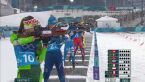 Skrót biathlonowej sztafety kobiet na IO w Pjongczangu
