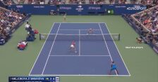 Siniakova i Krejcikova wygrały 2. seta w finale debla w US Open