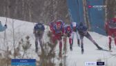 Pekin 2022 - biegi narciarskie. Atak Bolszunowa 2,5 km przed metą biegu maratońskiego