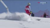 Pekin 2022 - narciarstwo alpejskie. Przejazd Pawła Pyjasa w slalomie