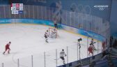 Pekin 2022 - hokej na lodzie. Duńczycy strzelili wyrównującą bramkę w meczu z Łotwą