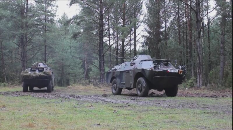 Wozy rozpoznawcze BRDM-2 w akcji
