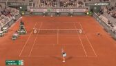 Skrót meczu Iga Świątek - Łesia Curenko w 1. rundzie Roland Garros