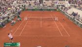 Świetne zagranie Mouteta w meczu z Wawrinką w 1. rundzie Roland Garros