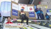 Skok Kamila Stocha w drugiej serii konkursu drużynowego w Innsbrucku