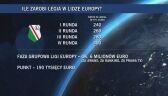 Ile zarobi Legia w fazie grupowej Ligi Europy?