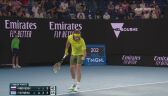 Przełamanie Miedwiediewa w trzecim secie półfinału Australian Open