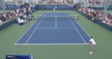 Majchrzak drugi raz przełamany w meczu z Tabilo w 1. rundzie US Open