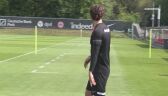 Piłkarze Eintrachtu trenowali przed półfinałem Ligi Europy