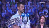 Przemowa Novaka Djokovicia po triumfie w finale Australian Open