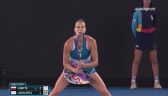 Australian Open. Sabalenka odpowiedziała przełamaniem powrotnym w 1. secie meczu z Linette