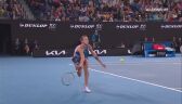 Australian Open. Sabalenka po raz drugi przełamała Linette w 2. secie 