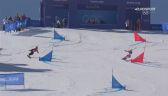 Pekin 2022 - snowboard. Pierwszy przejazd Aleksandry Król w slalomie równoległym 