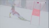 Pekin 2022 - narciarstwo alpejskie. Pierwszy przejazd Stefana Brennsteinera w slalomie gigancie