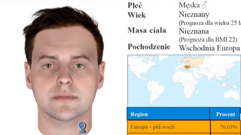 Portret poszukiwanego stworzony w oparciu o DNA. Nowinka w polskiej policji