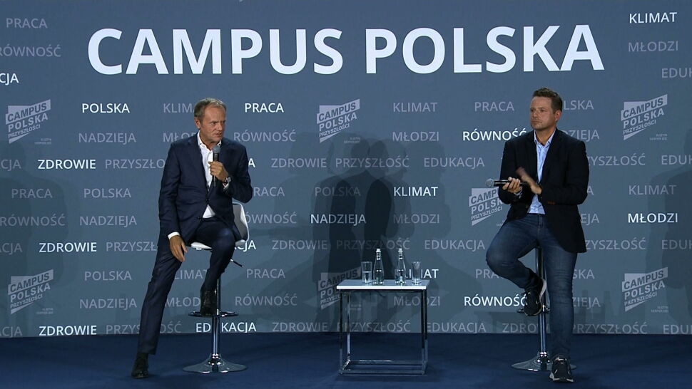Rafał Trzaskowski i Donald Tusk wystąpili na Campus Polska